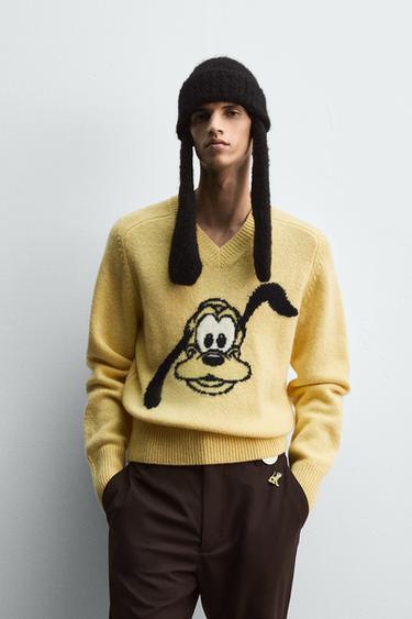 Zara HARRY LAMBERT FOR ZARA X DISNEY 布魯托羊毛針織衫 - 黃色