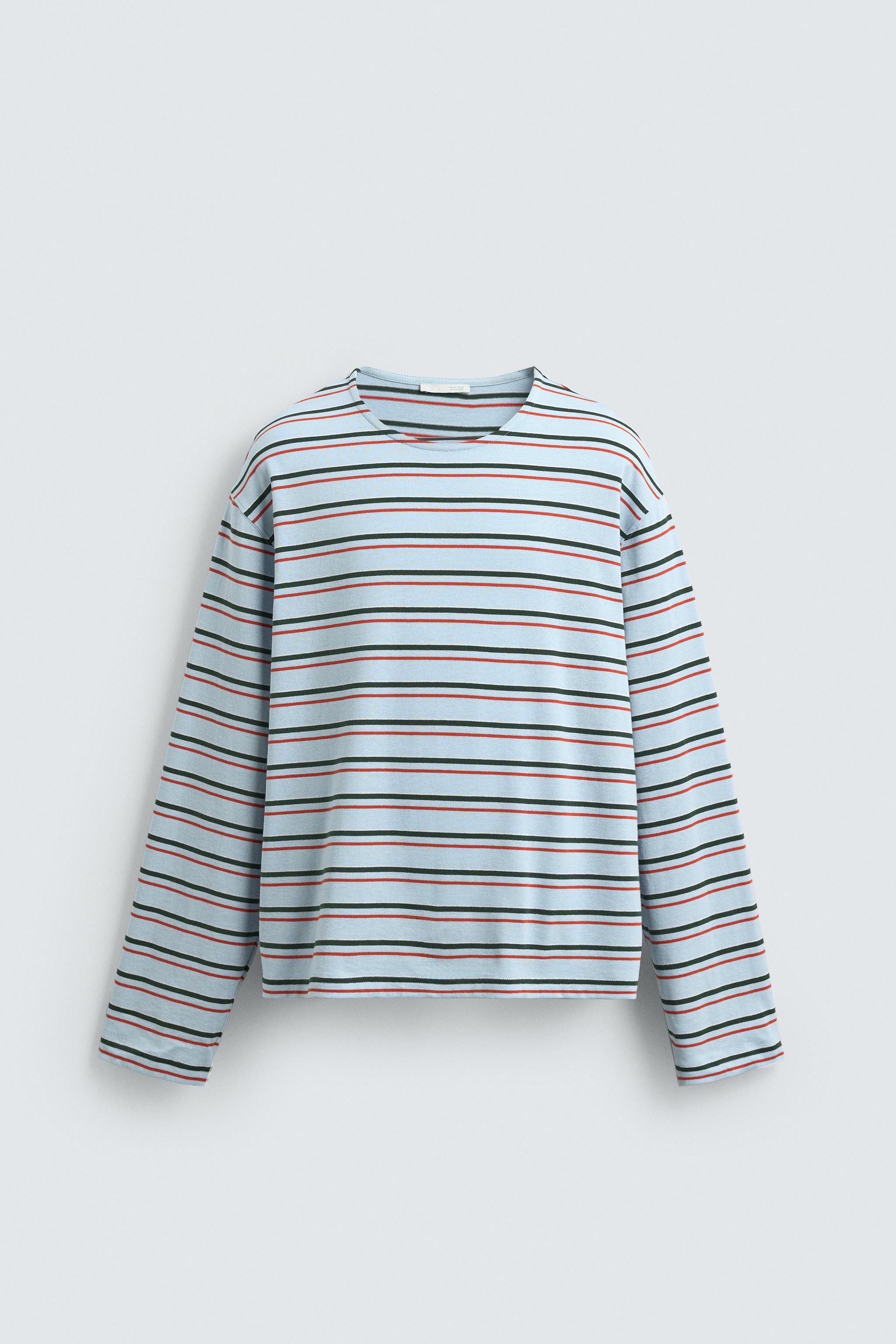 STRIPED JACQUARD T-SHIRT