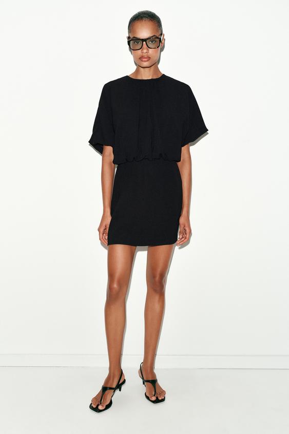 SHORT PUFF SLEEVE DRESS