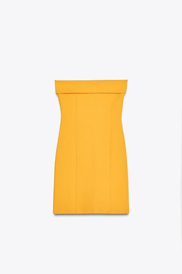 VESTITO A FASCIA INTERLOCK - Mandarino di Zara
