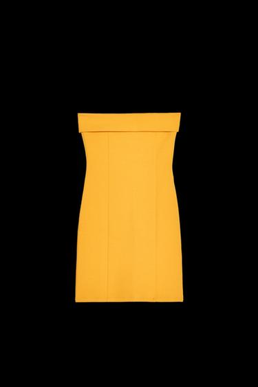 NECKOLDER-KLEID INTERLOCK - Mandarine von Zara