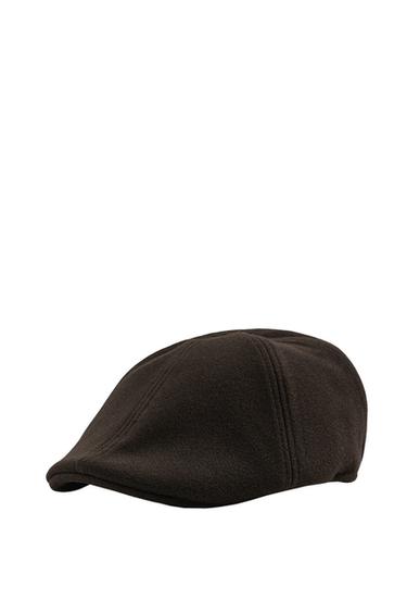 FLANNEL BERET - Brown by Zara