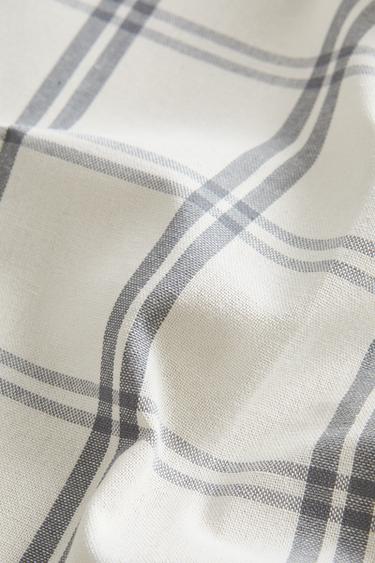 CHECK COTTON NAPKINS - Blue / Grey by Zara - Image 3