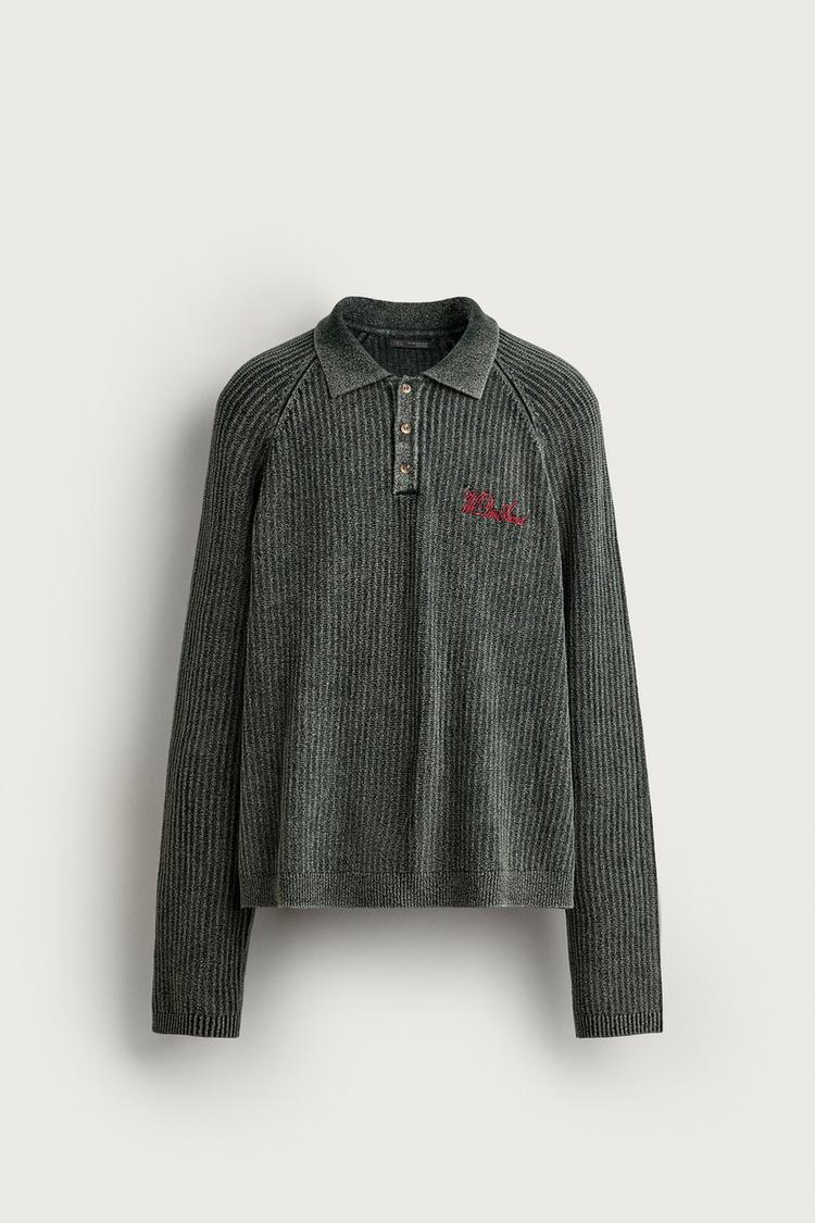 EMBROIDERED ZIP JUMPER