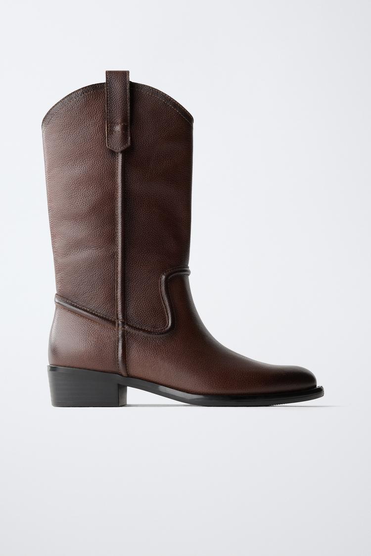 Bota cowboy piel