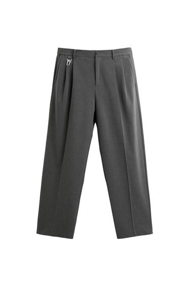 WIDE-FIT PLEATED TROUSERS