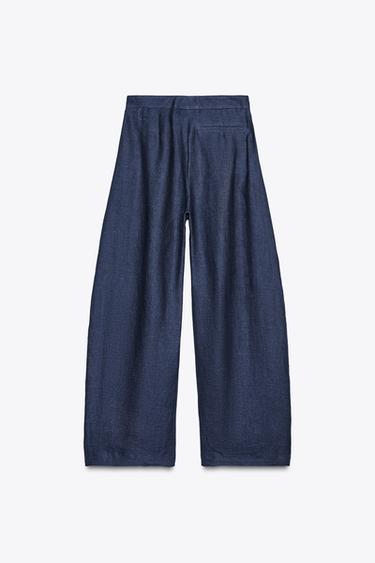 100% LINEN TROUSERS ZW COLLECTION LIMITED EDITION - Faded blue by Zara - Image 2