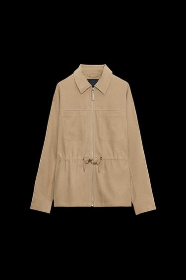 ADJUSTABLE WAIST JACKET WITH POCKETS - Mid-camel by Zara - Image 0