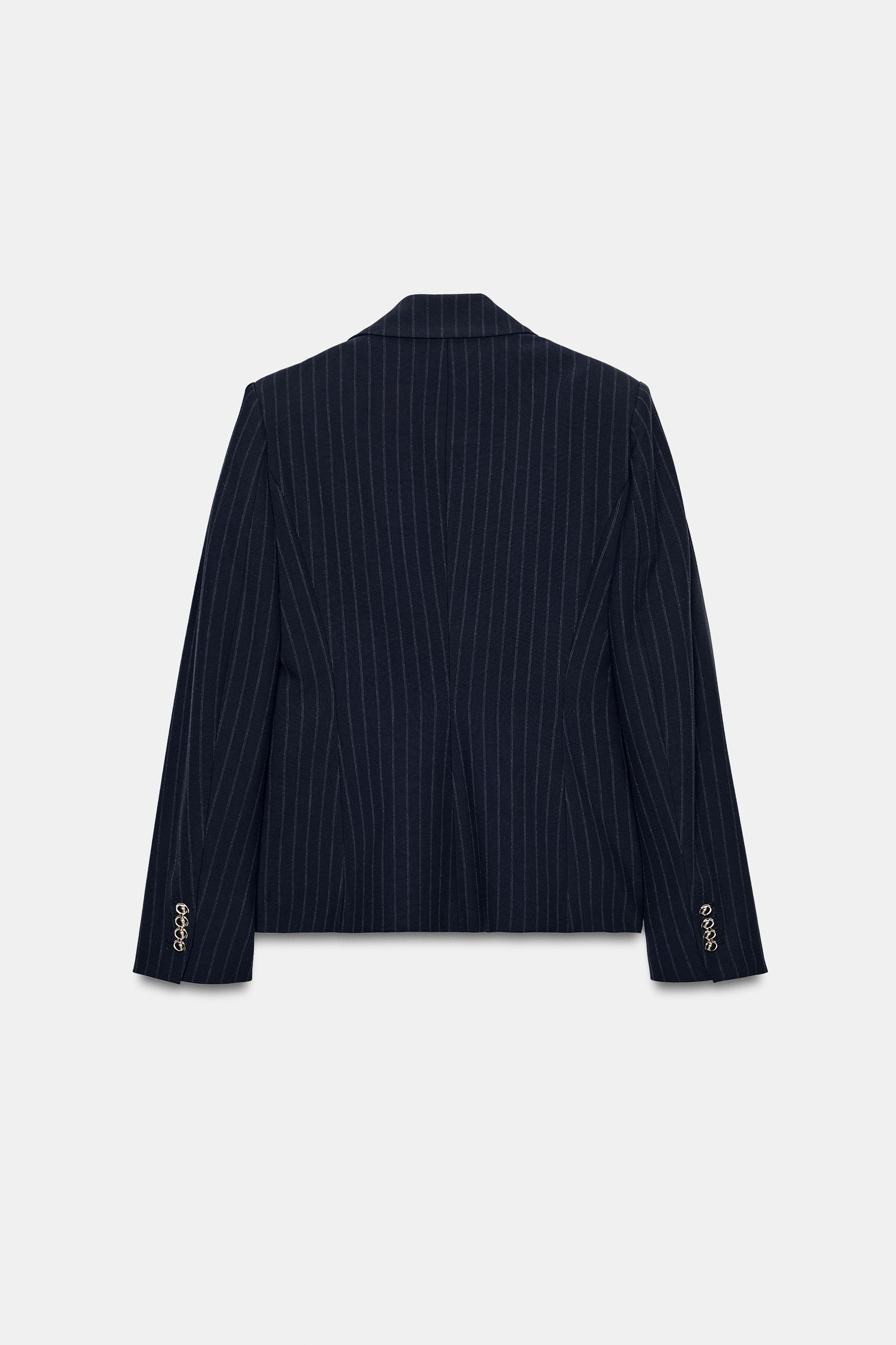İNCE ÇİZGİLİ BLAZER - Görsel 9