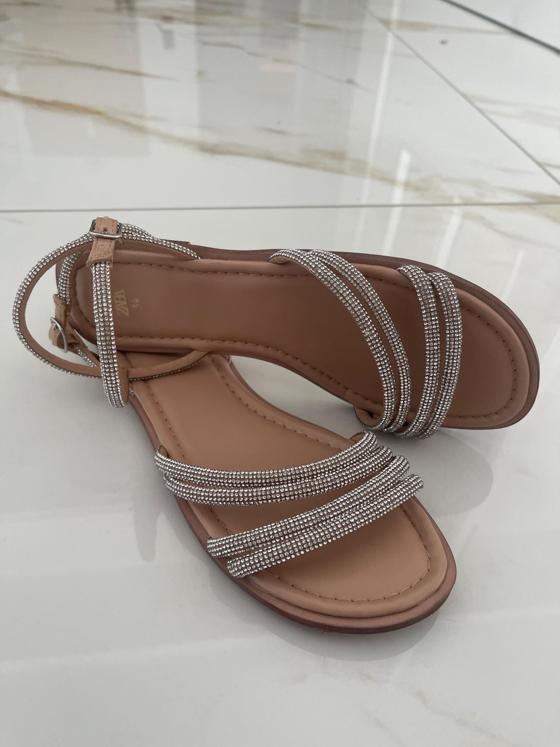 METALLIC SANDALEN KIDS MIT STRASS - Image 4