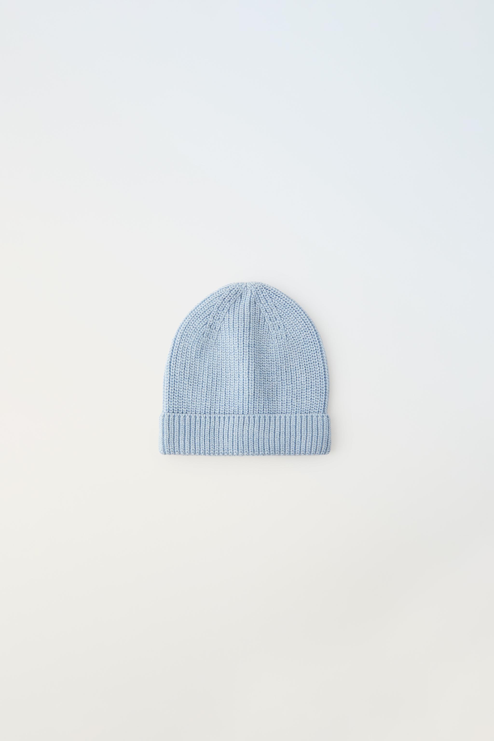 KNIT HAT - Light blue | ZARA Canada