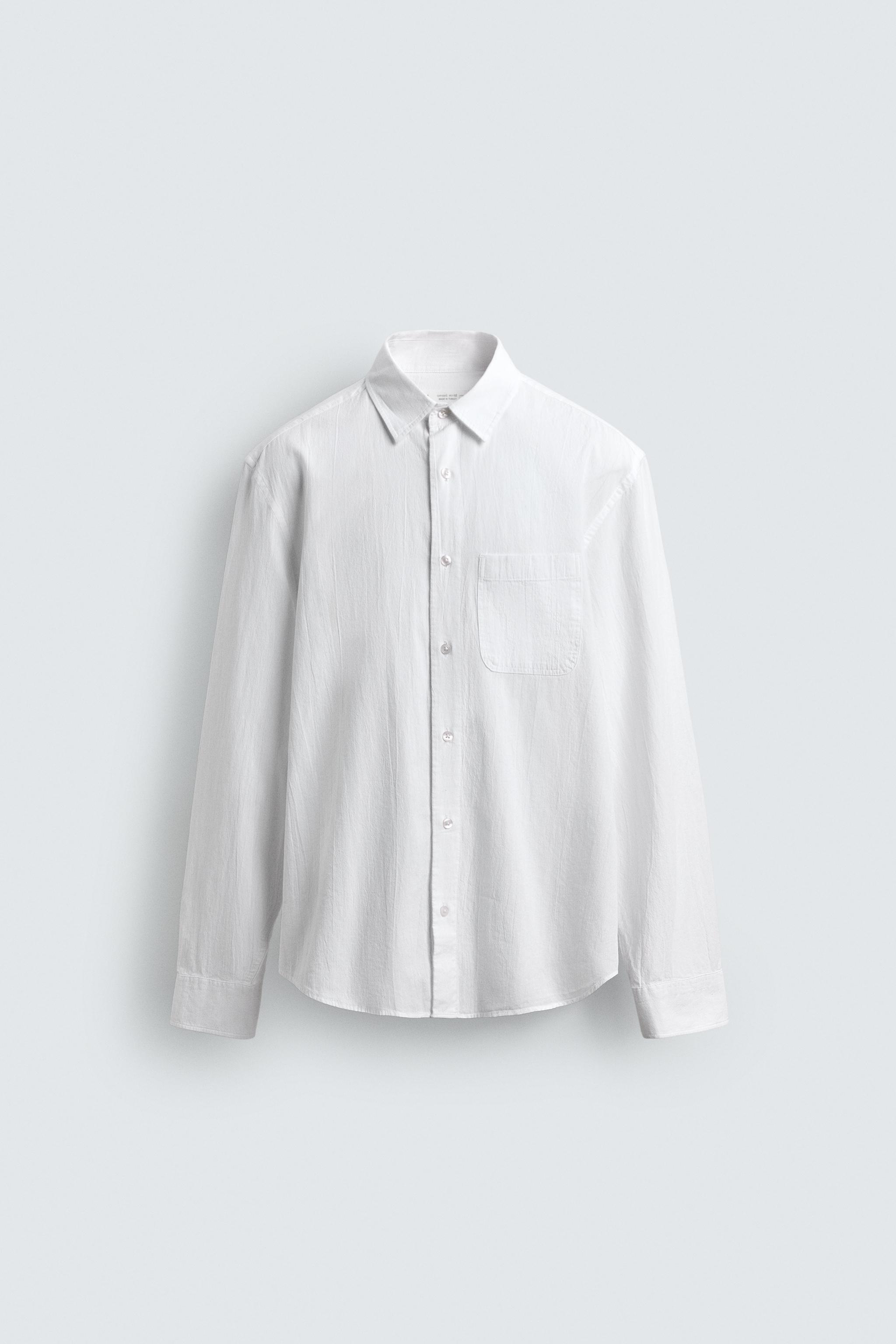 CHEMISE REGULAR FIT EFFET FROISSÉ