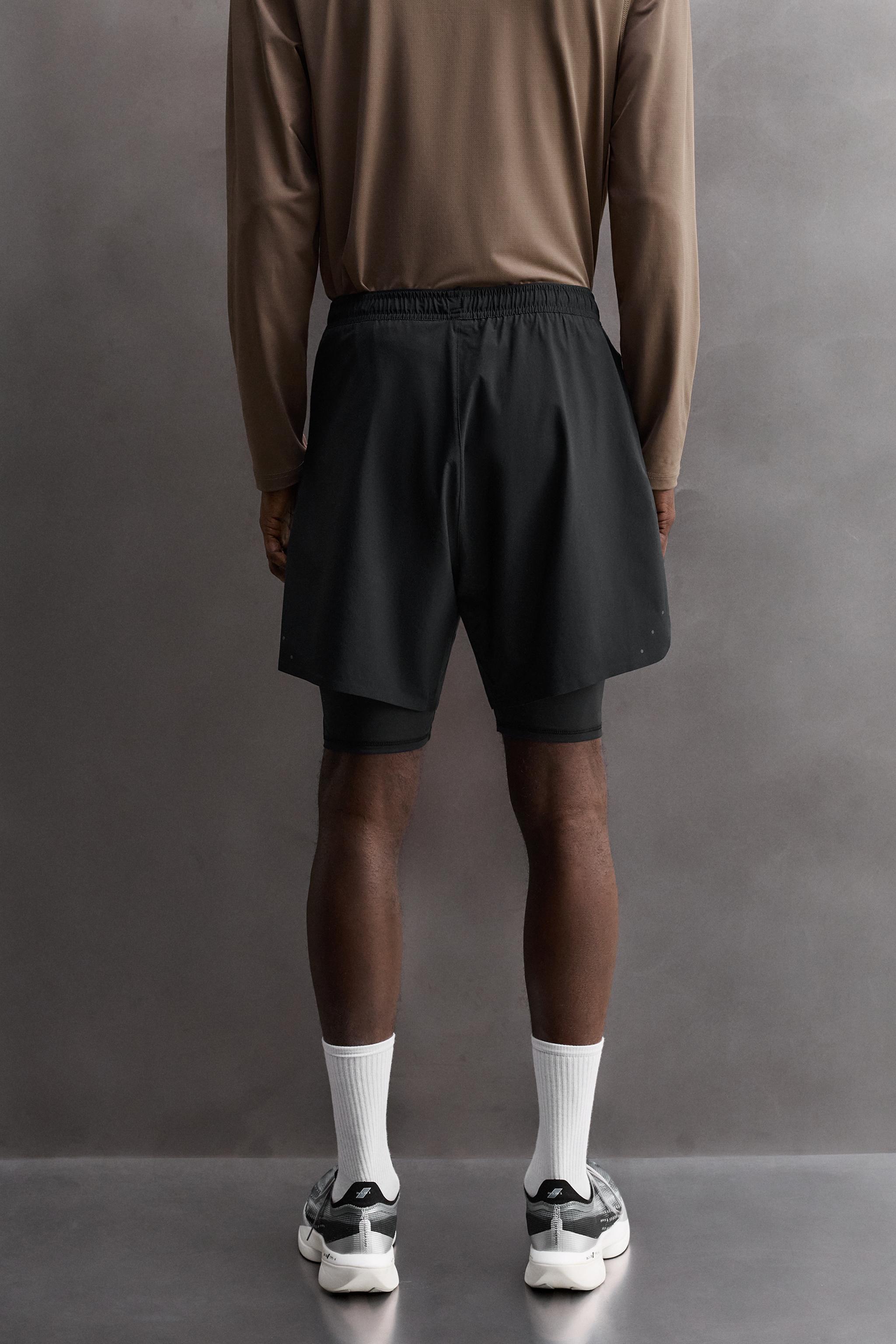 Мужские шорты Zara 2-IN-1 WORKOUT SHORTS — фото 3