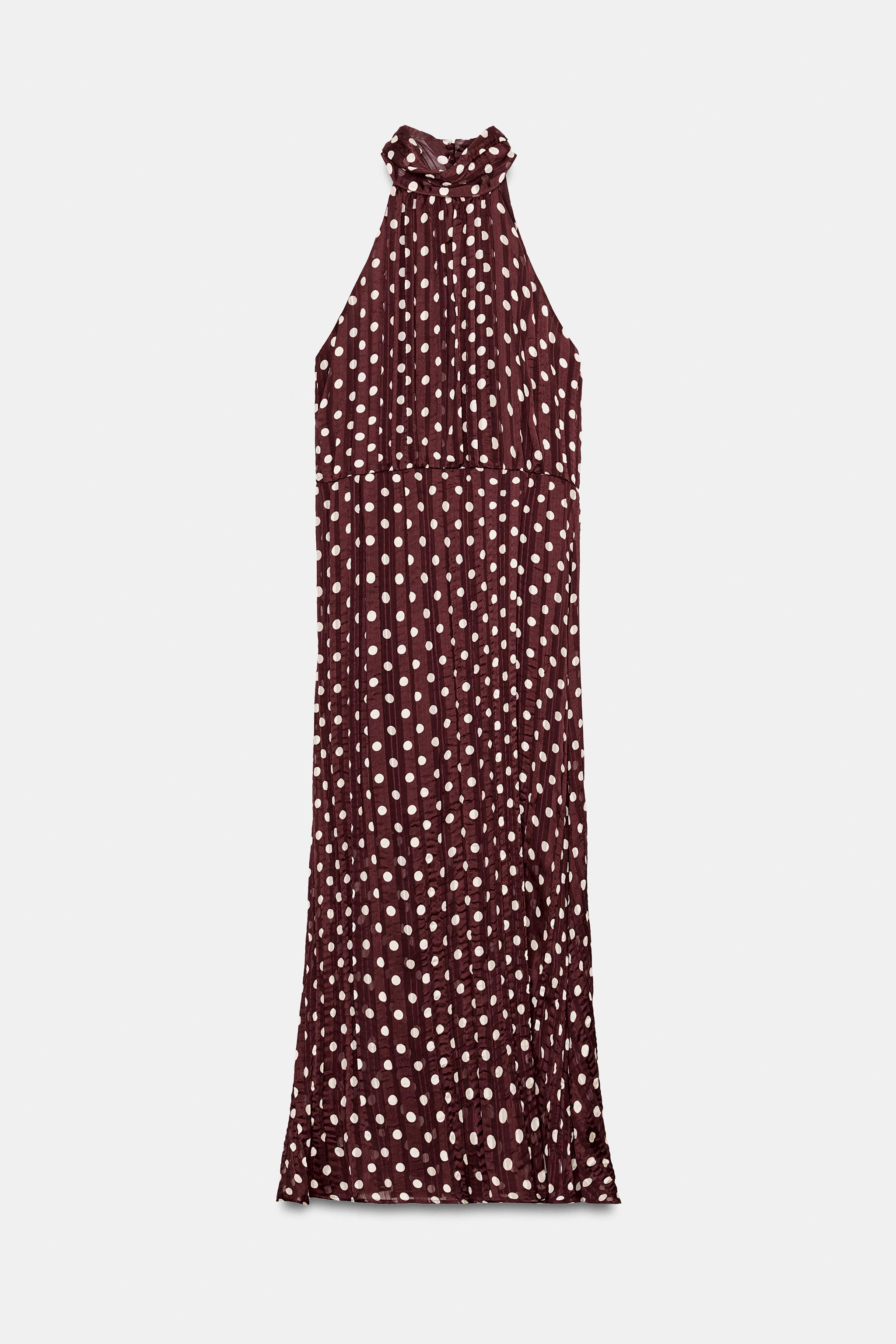 ROBE MI-LONGUE À POIS