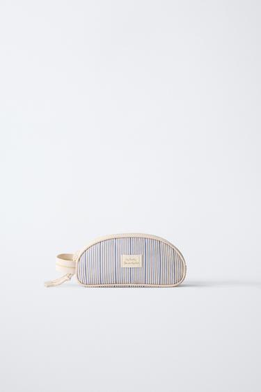 STRIPED PENCIL CASE - Blue by Zara