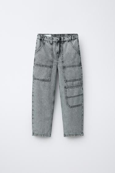 BAGGY GALTZA BAKEROAK POLTSIKOEKIN - Gris argia, Zara-rena