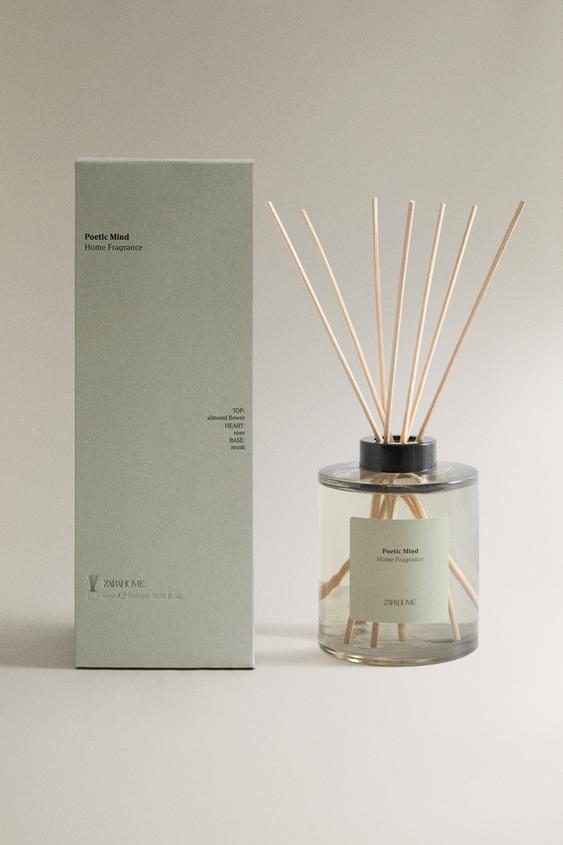 (500 ML) DIFUSOR DE AMBIENTE COM VARETAS POETIC MIND - Rosa-polvilhado da Zara - Imagem 0