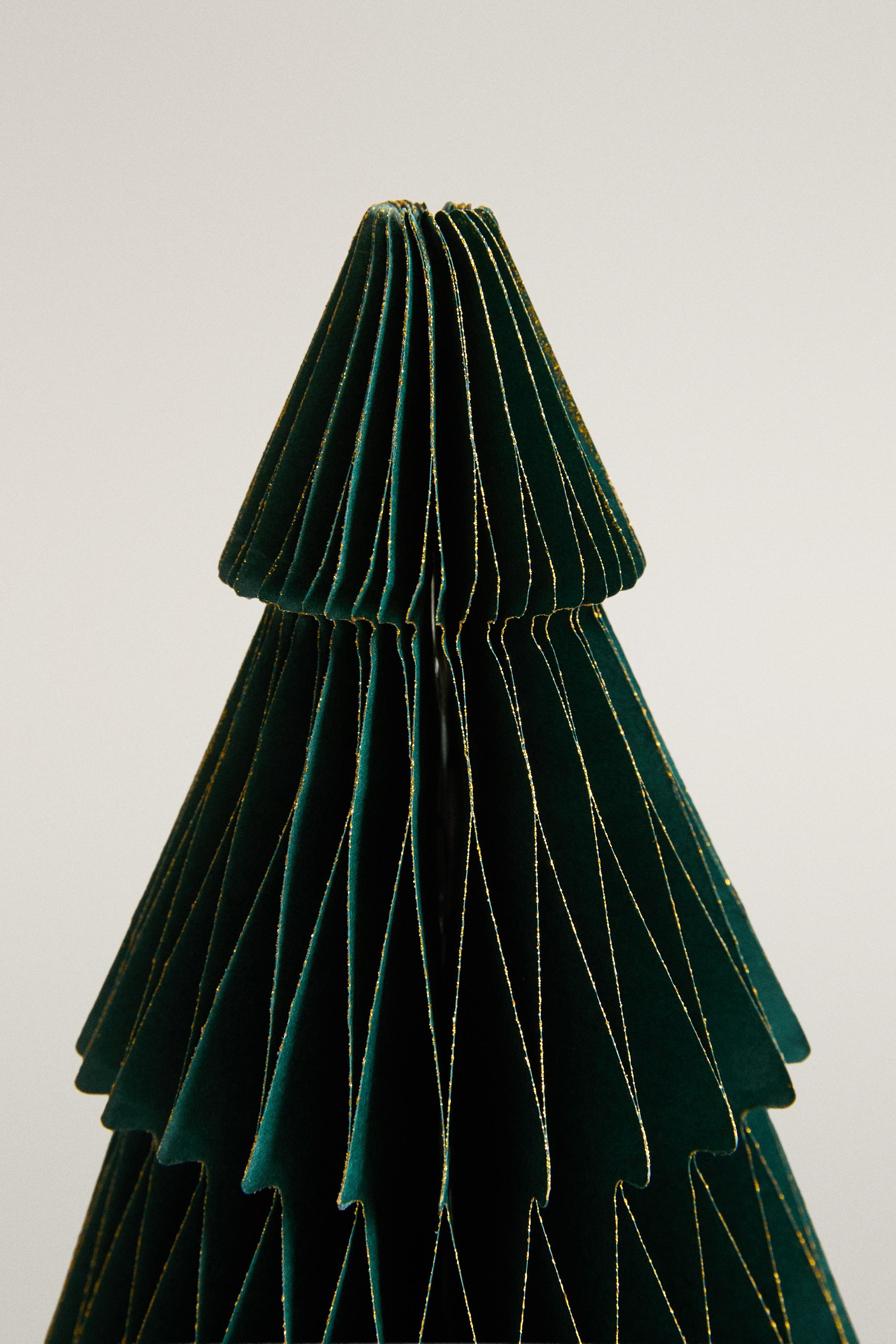PACK OF DECORATIVE PAPER CHRISTMAS TREE ORNAMENTS (PACK OF 2)