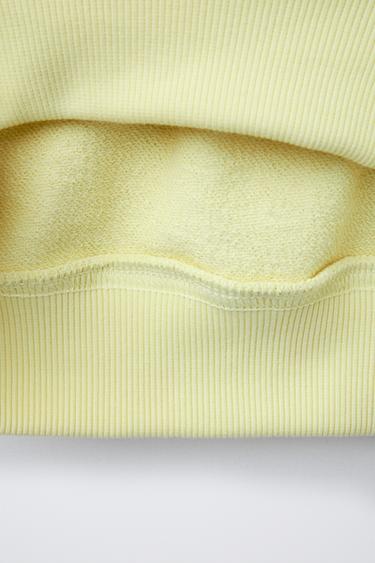 RAISED FLORAL PRINT SWEATSHIRT - Light green by Zara - Image 3