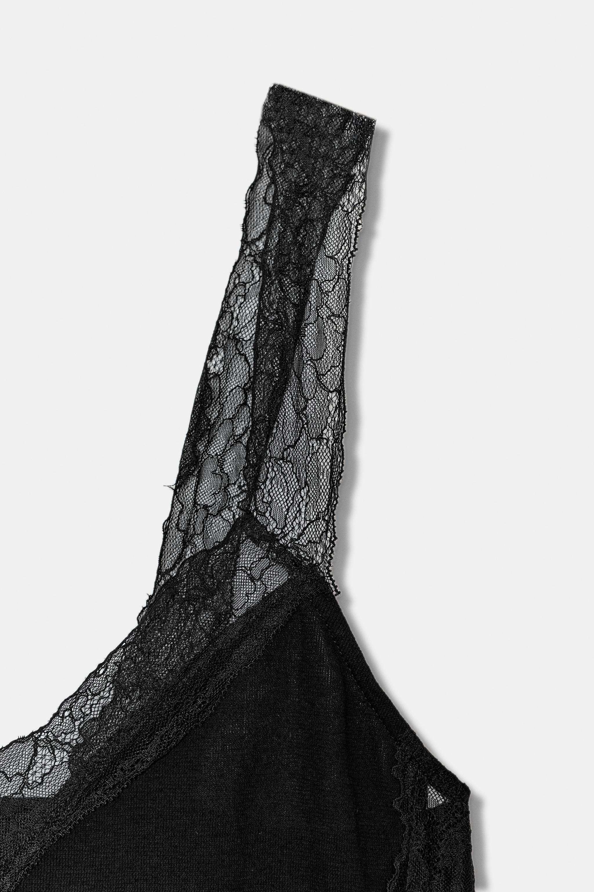 TOP RUSTIQUE ASYMÉTRIQUE DENTELLE