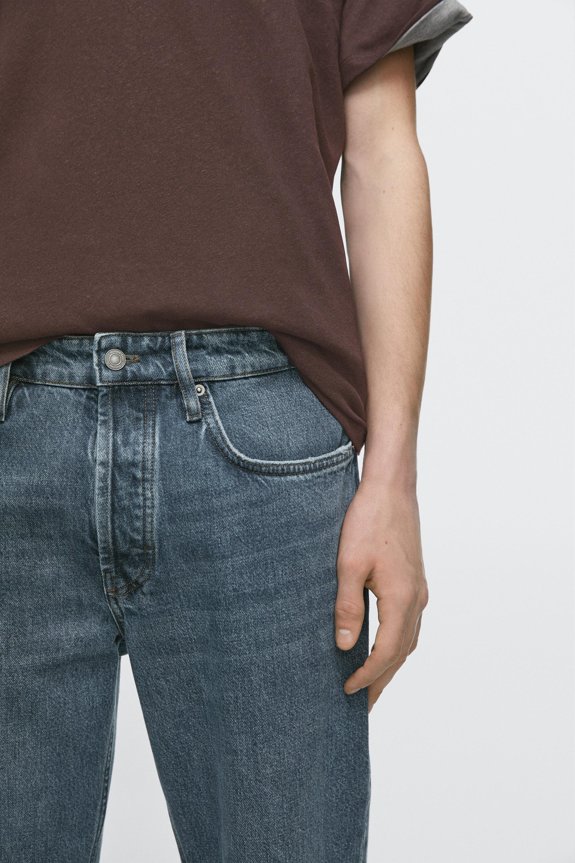 Cropped slim fit jeans