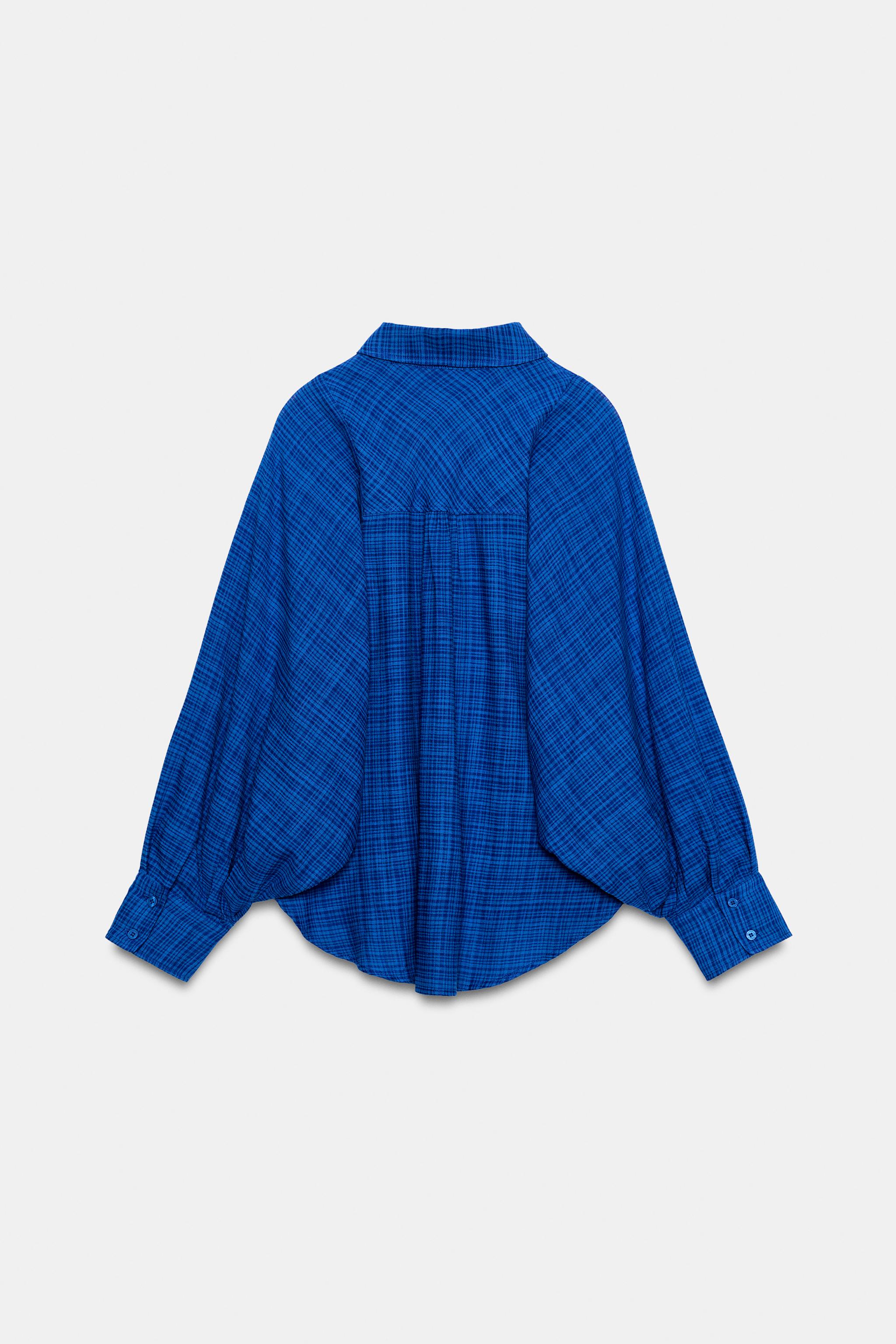 CHECK SHIRT - Ink blue | ZARA South Africa