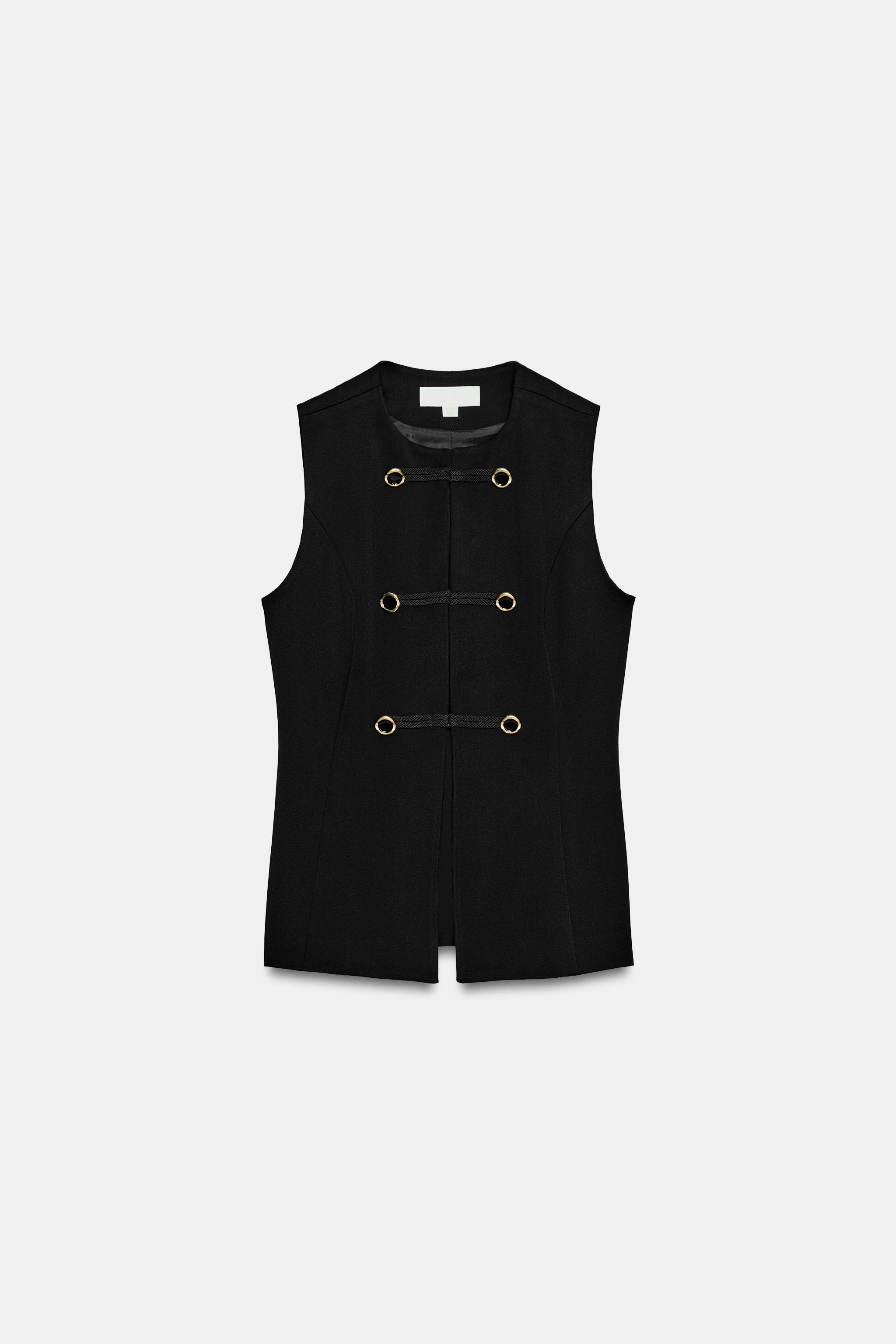 Zara Süslü Düğmeli Yelek görsel 5