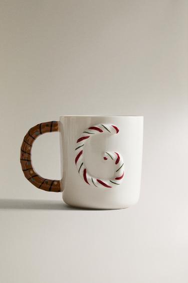 CHILDREN'S CHRISTMAS LETTER "G" STONEWARE MUG - متعدد الألوان الخاص بـ Zara - صورة 0