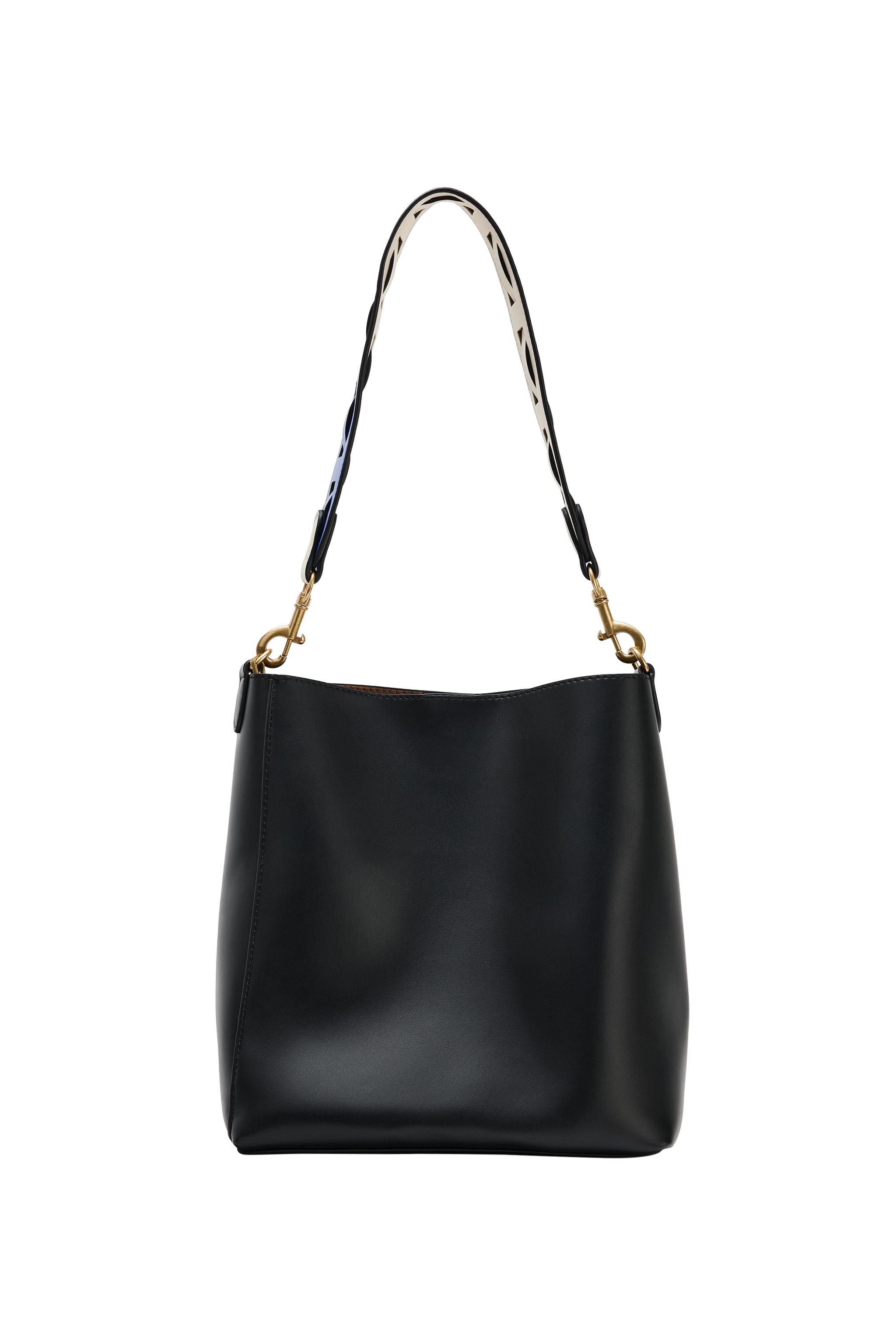 BUCKET BAG WITH HANDLE DETAIL - Dark tan | ZARA United States