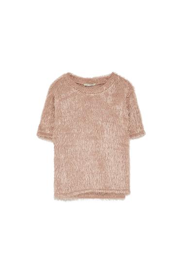 FAUX FUR TOP