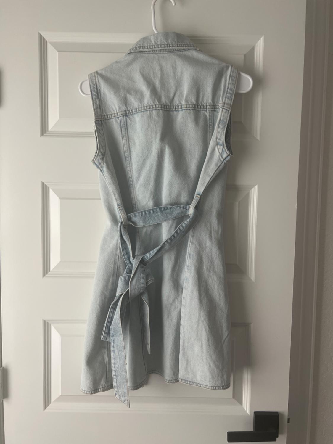 BELTED ZW DENIM DRESS - Image 3