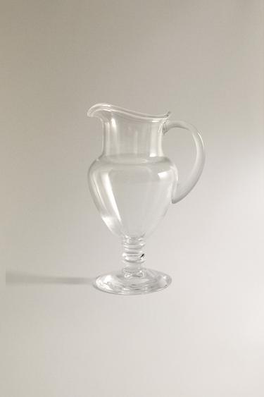 SALT-TECHNIQUE BLOWN GLASS JUG X LA GRANJA - 990 by Zara