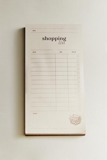 CARNET LISTE DE COURSES - Marron de Zara - Image 4