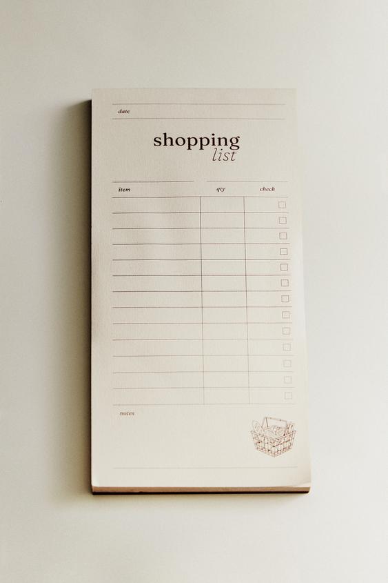 CARNET LISTE DE COURSES - Marron de Zara - Image 4