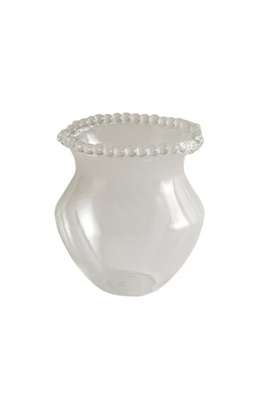 BUBBLED GLASS VASE - Transparent by Zara