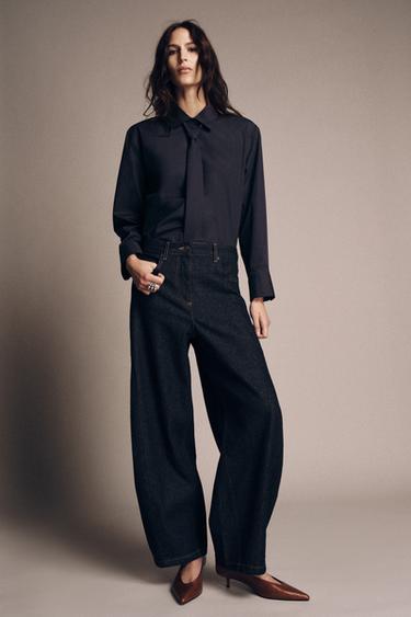 JEAN ZW COLLECTION BALLOON LONGUEUR CHEVILLE TAILLE NORMALE - Bleu de Zara - Image 2