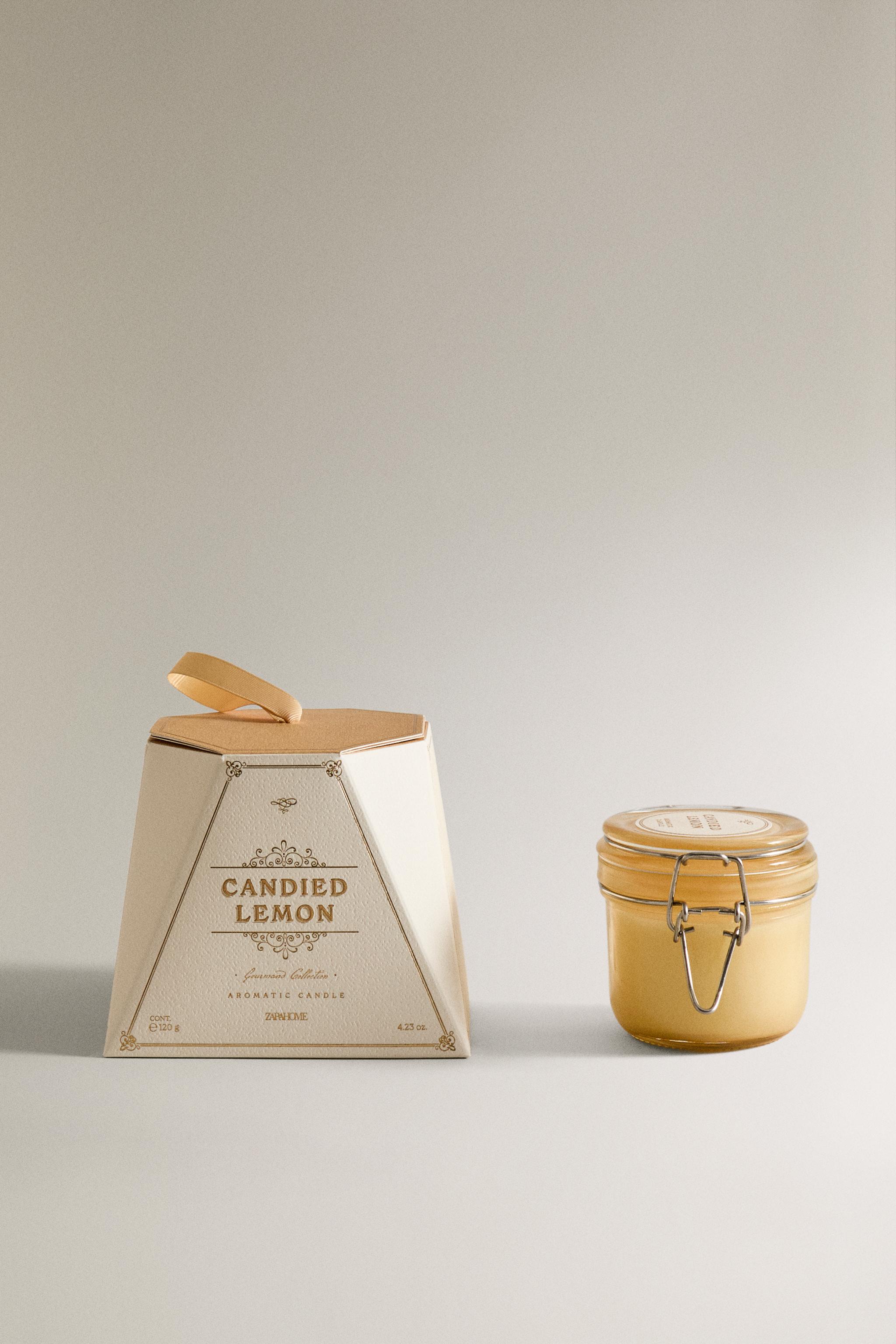 (120 G) CANDIED LEMON SCENTED CANDLE