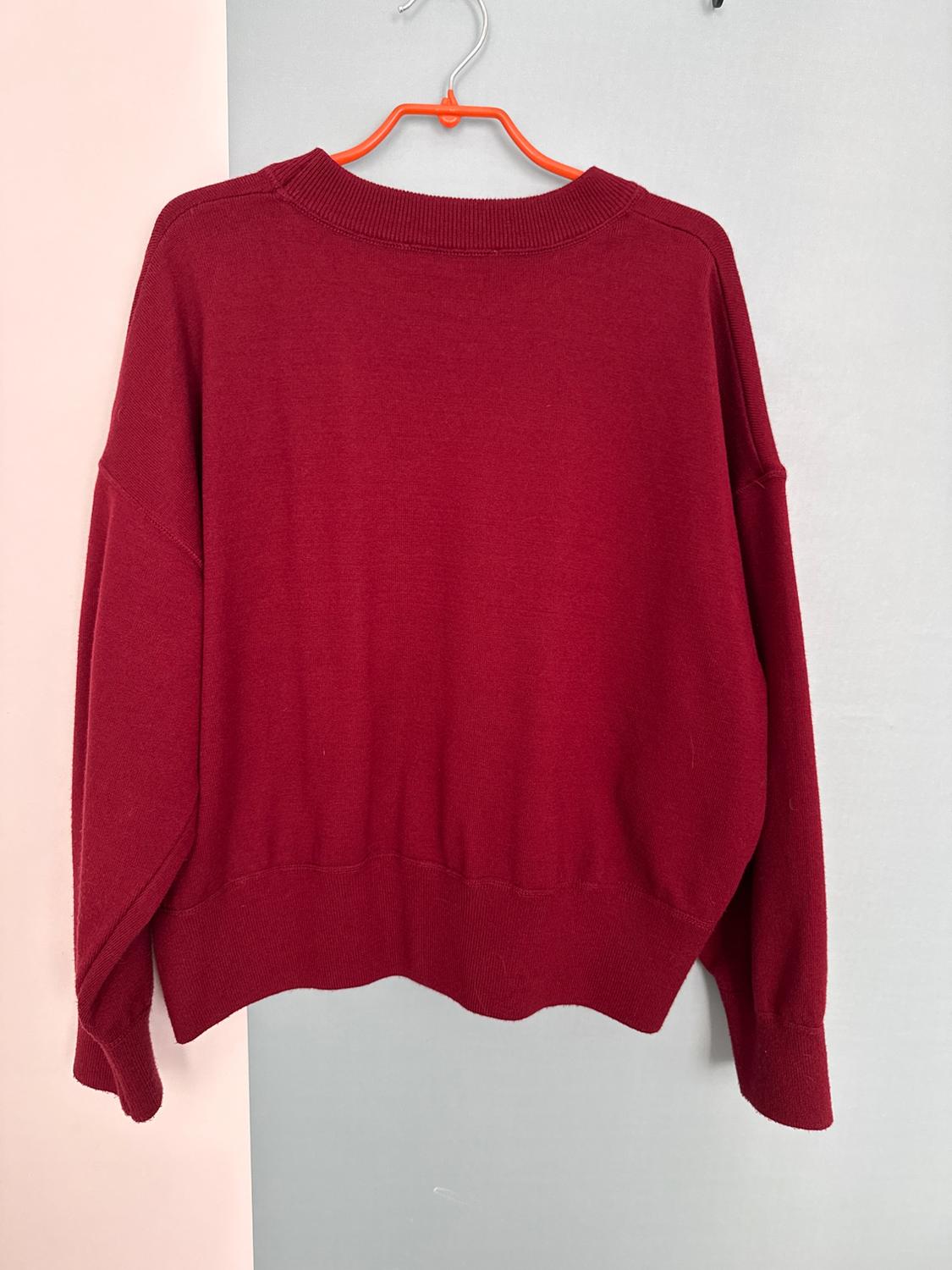 BASIC PLAIN KNIT SWEATSHIRT - Image 2