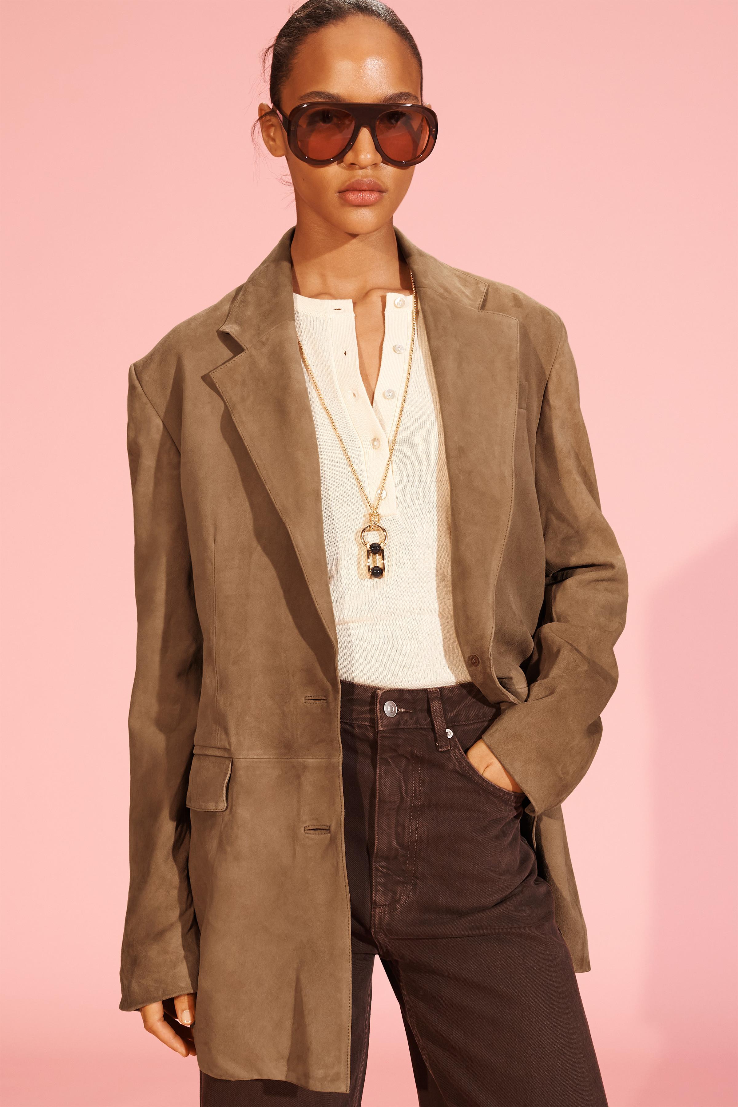 イギリス ZARA 綺麗色リネンジャケットアウタープレゼント♡ レディースライトリネンジャケット | ZARA 日本