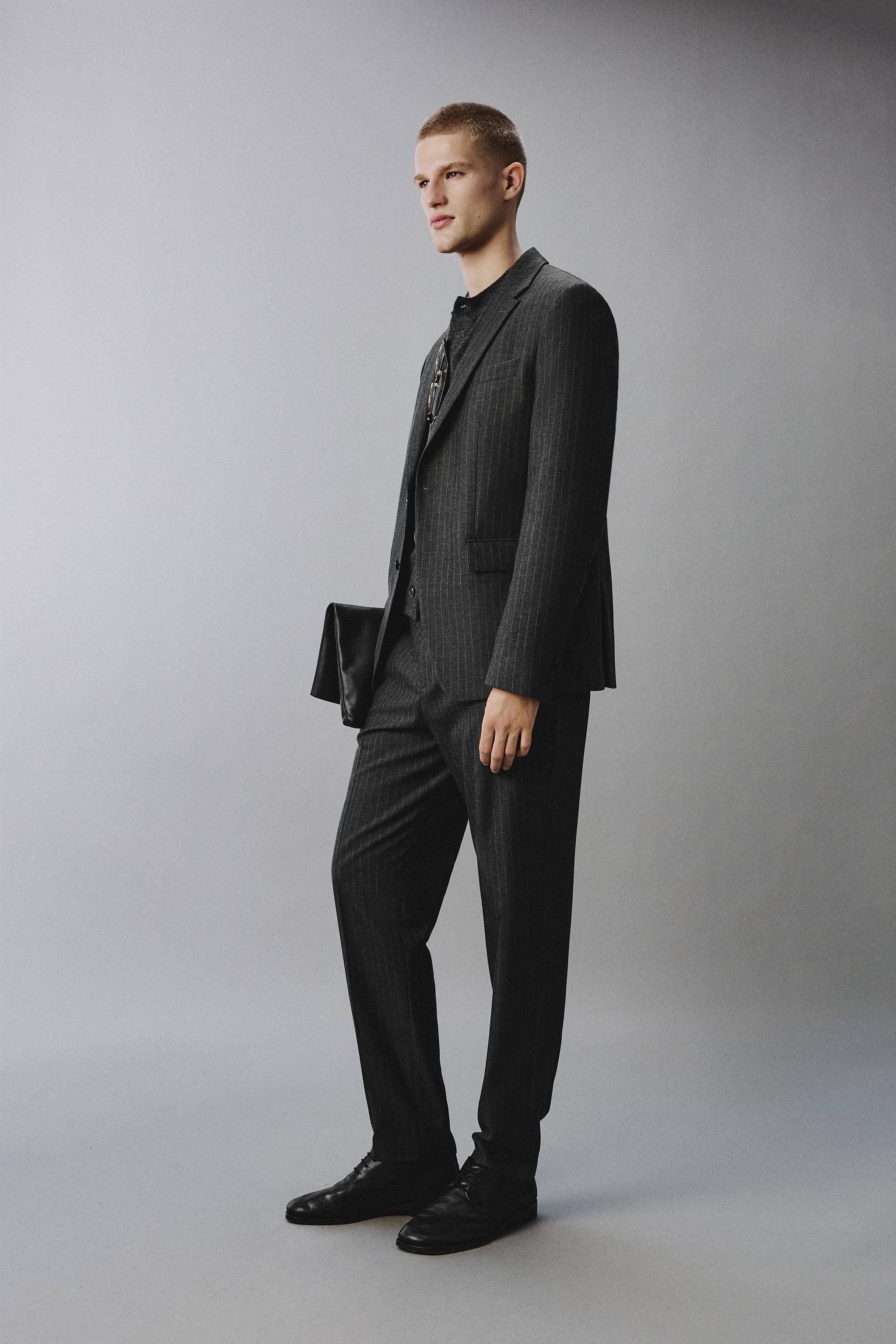 VESTE DE COSTUME À RAYURES
