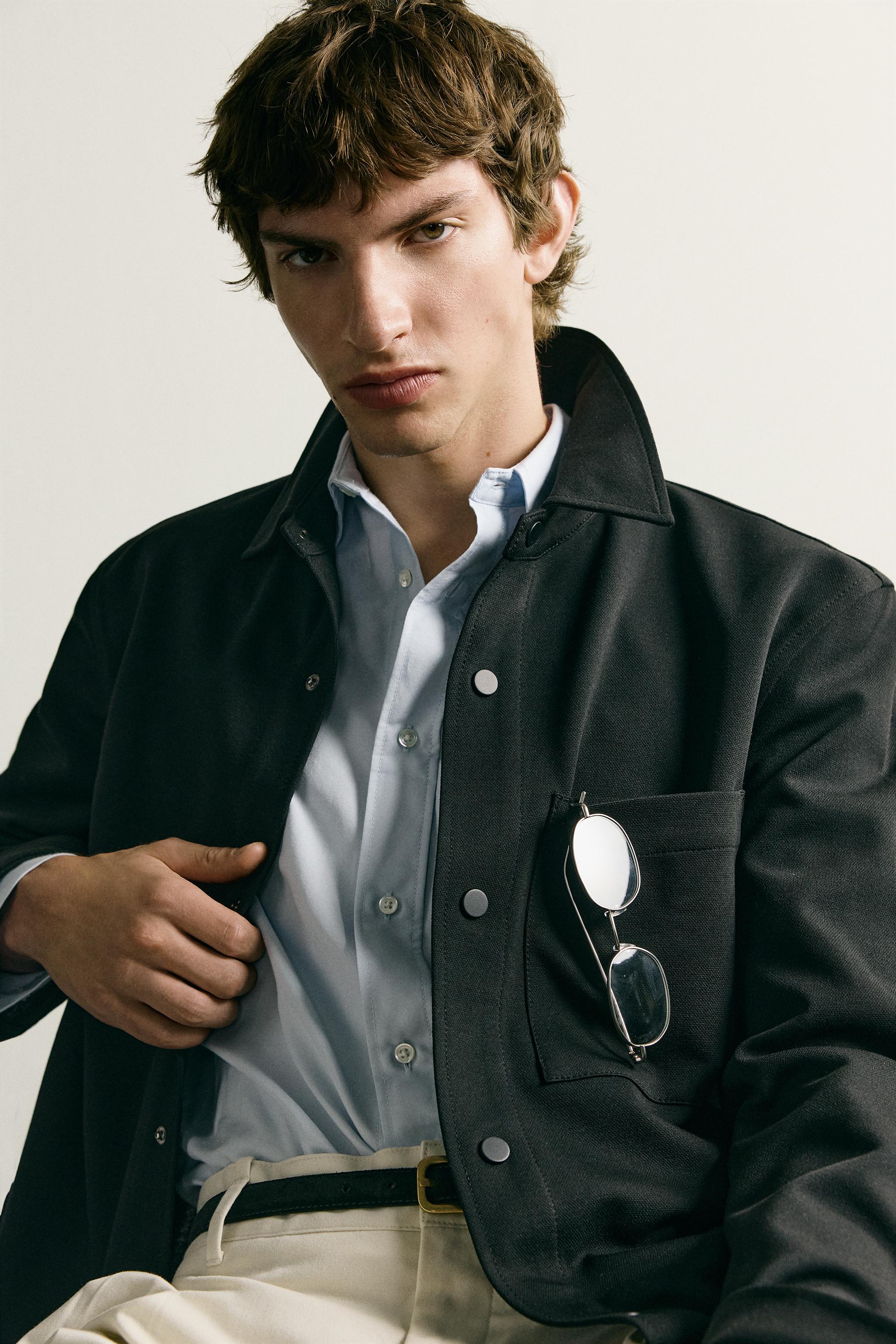 Zara NON-IRON COMFORT OVERSHIRT — фото 5