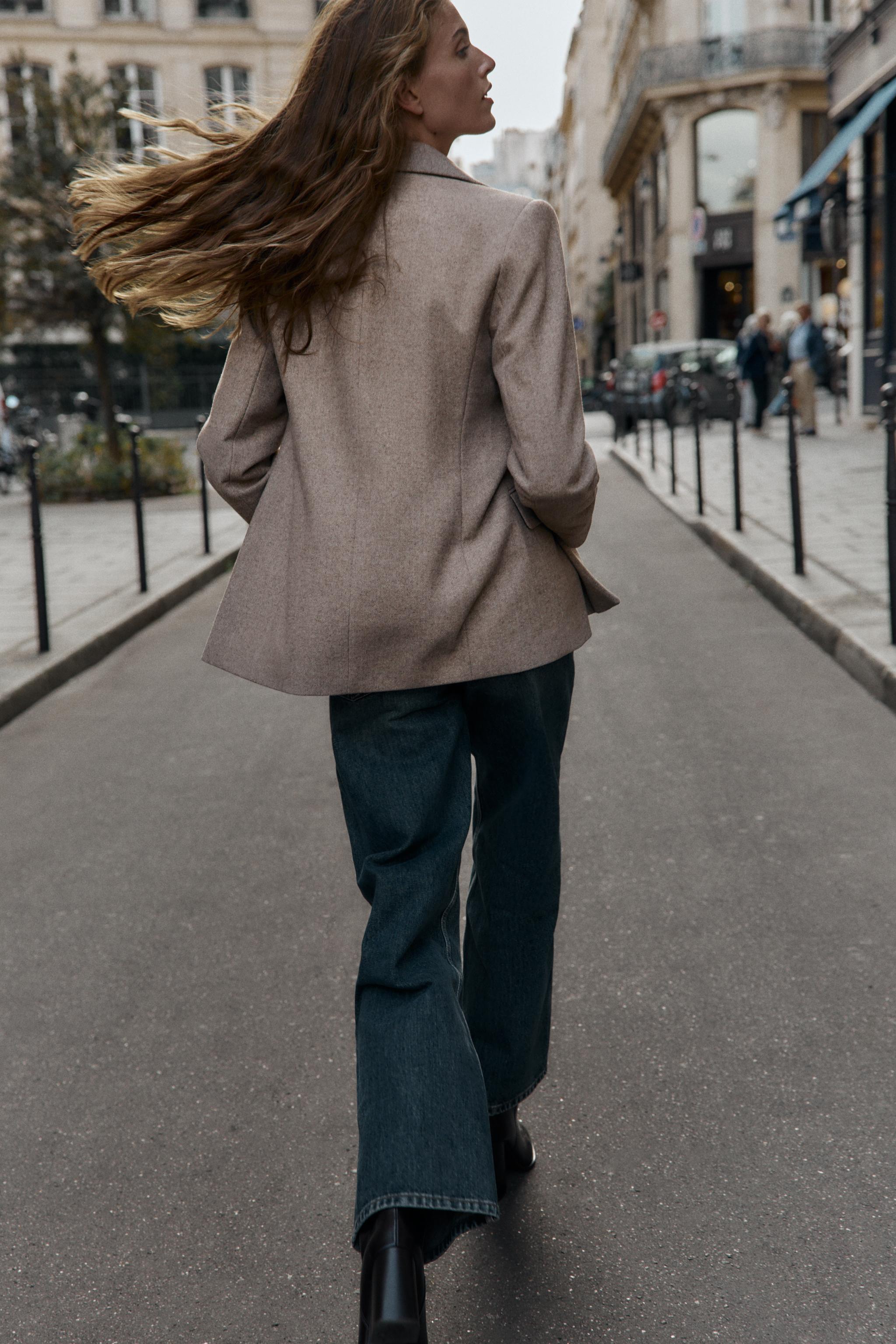 VESTE À CHEVRONS AVEC LAINE