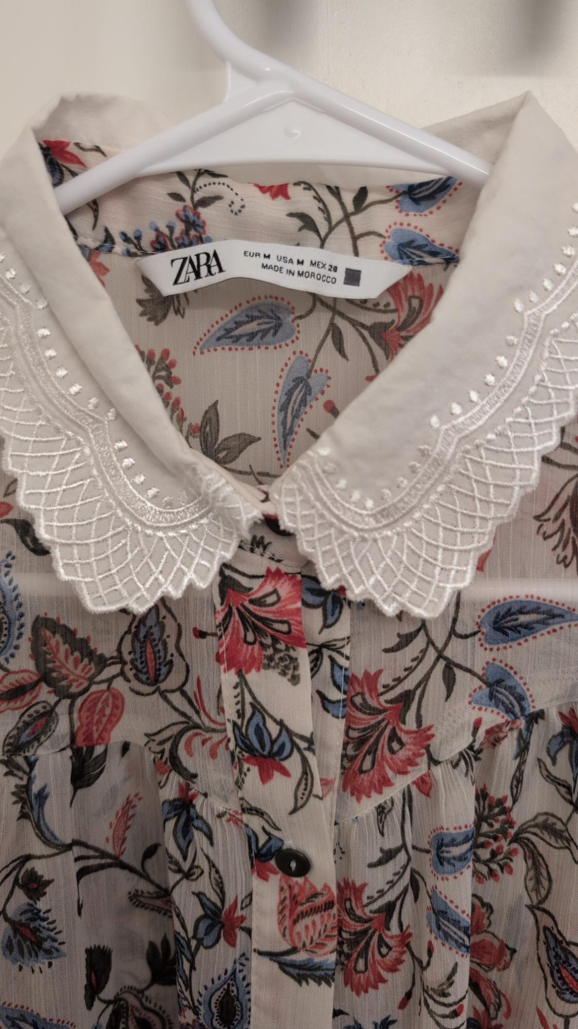 EMBROIDERED COLLAR PRINT SHIRT - Image 2