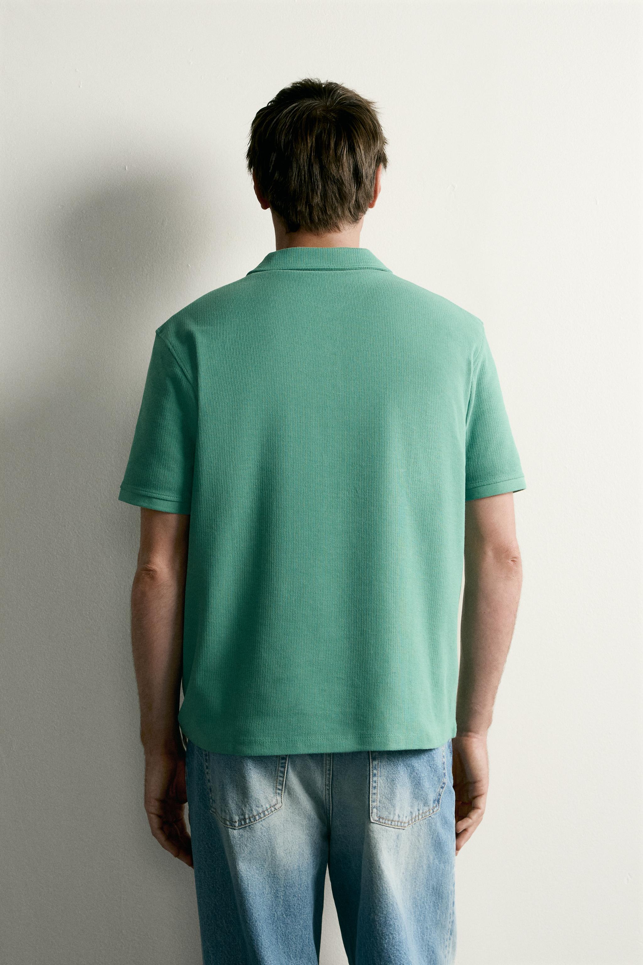 REGULAR FIT TEXTURED POLO - thumbnail 9