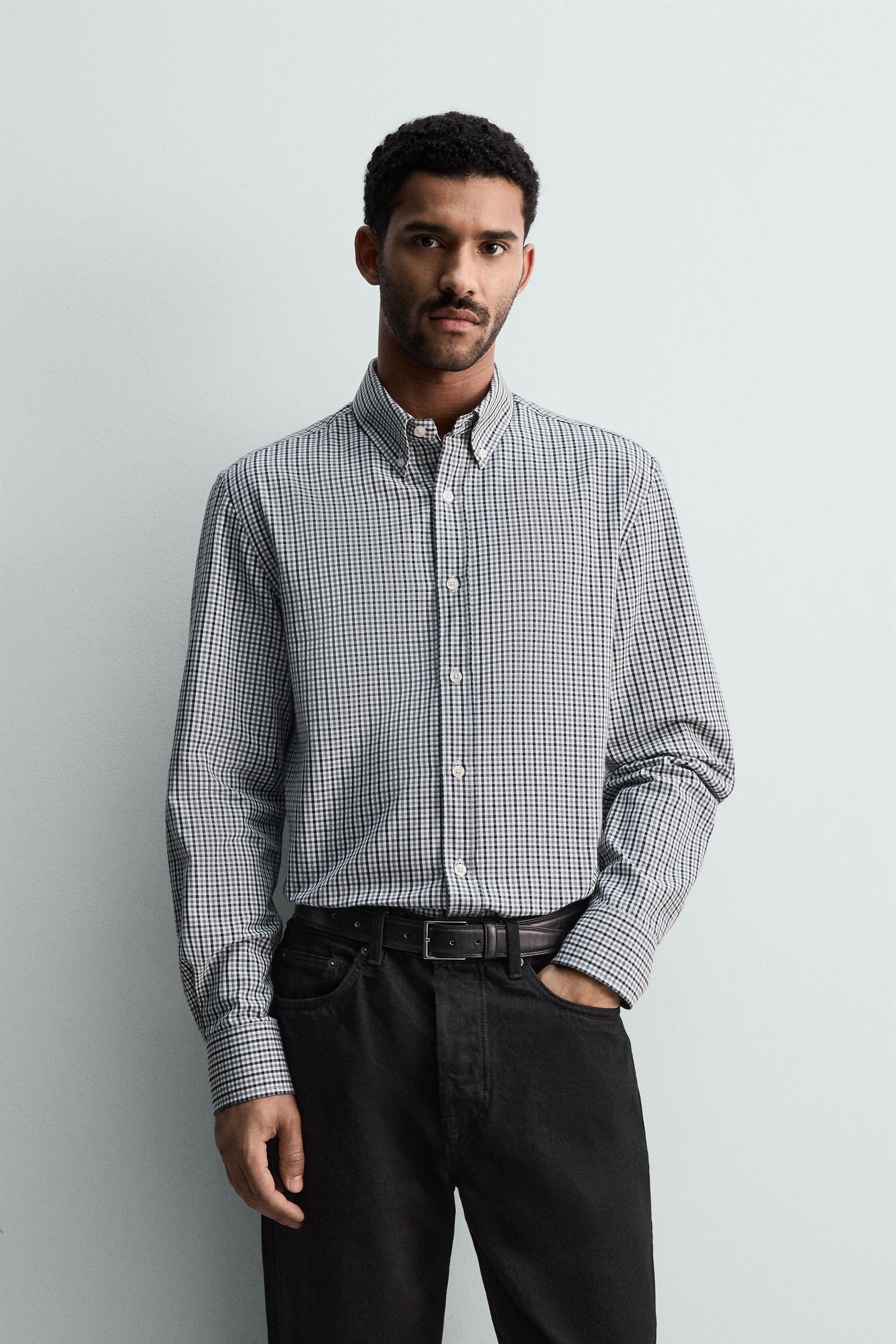 WASHED TEXTURED OXFORD SHIRT