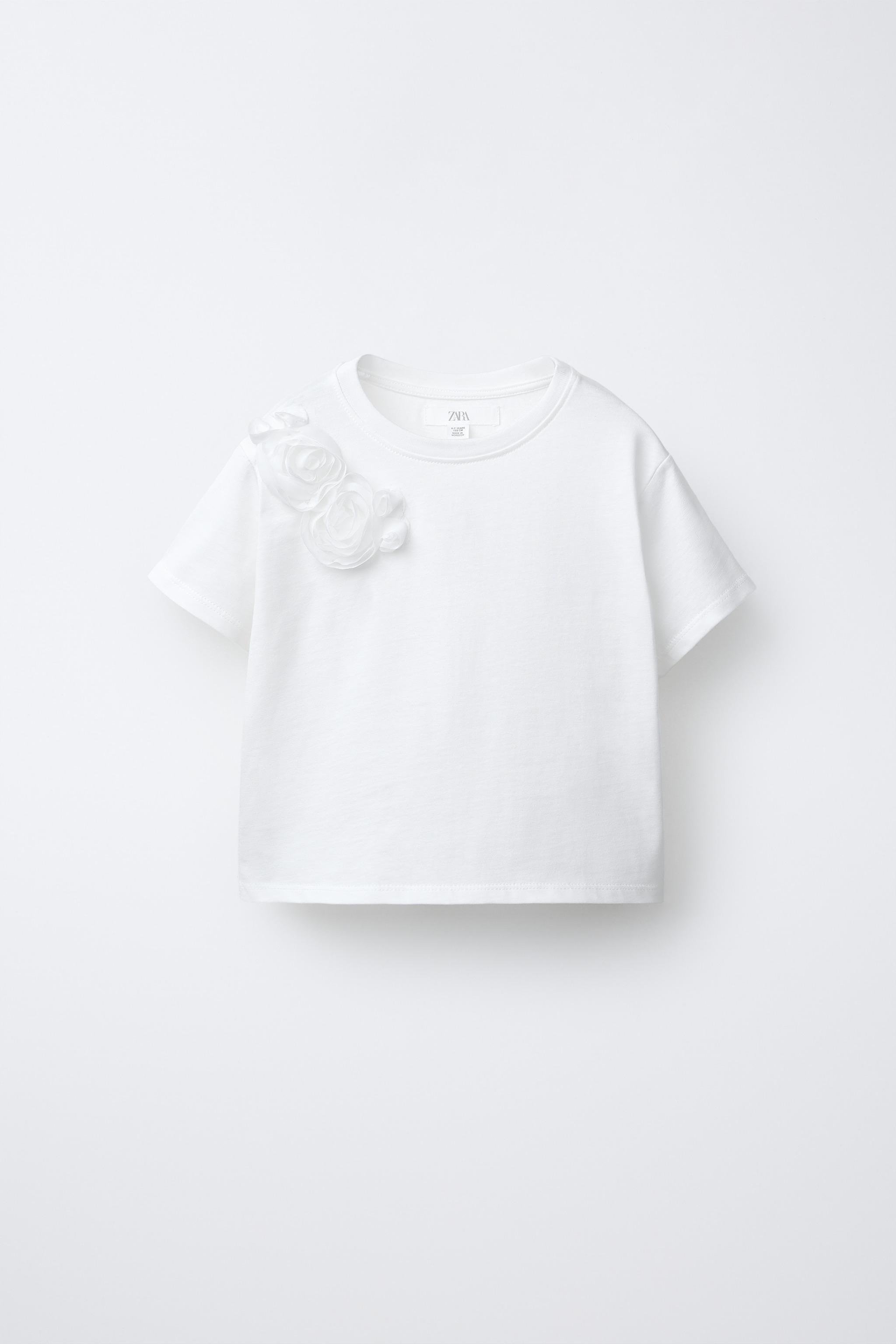HAUT À FLEURS EN ORGANZA