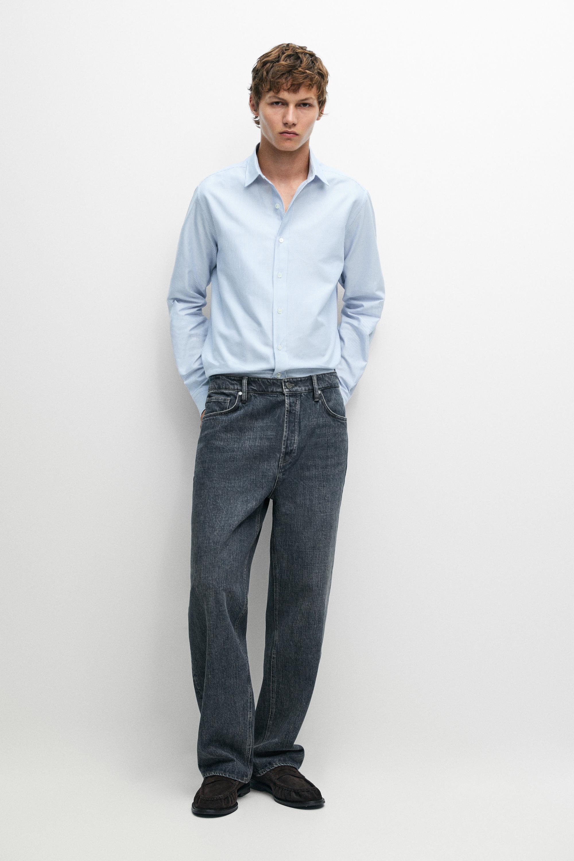 Chemise oxford regular fit à rayures