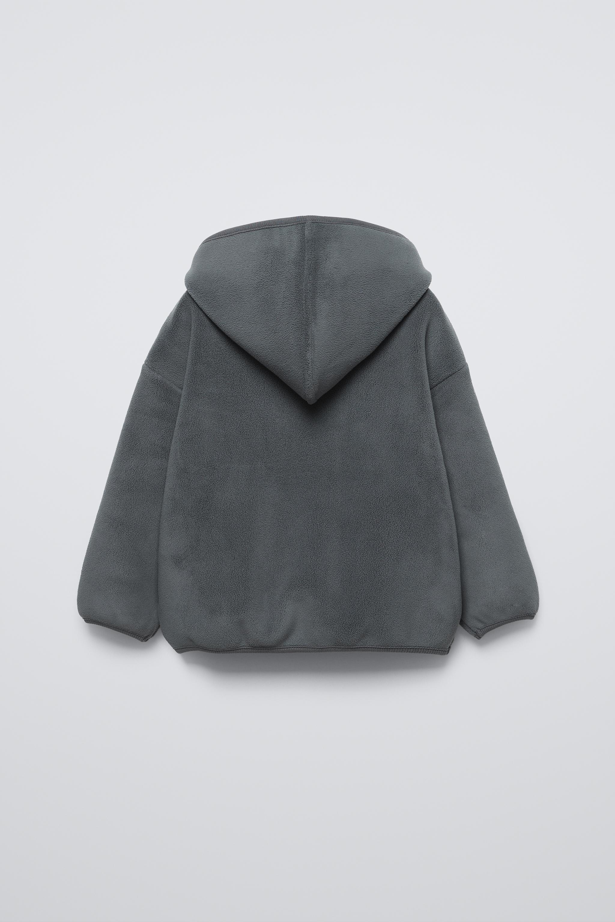 Zara fleece sweatshirt sale