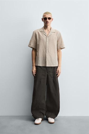 CALÇA CARGO RELAXED FIT - Marrom-escuro da Zara - Imagem 0