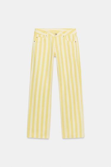 TRF STRIPED STRAIGHT-LEG JEANS - Stripes by Zara - Image 0